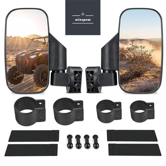 Winspem's UTV 1.75" / 2" Side View High Impact Convex Mirror
